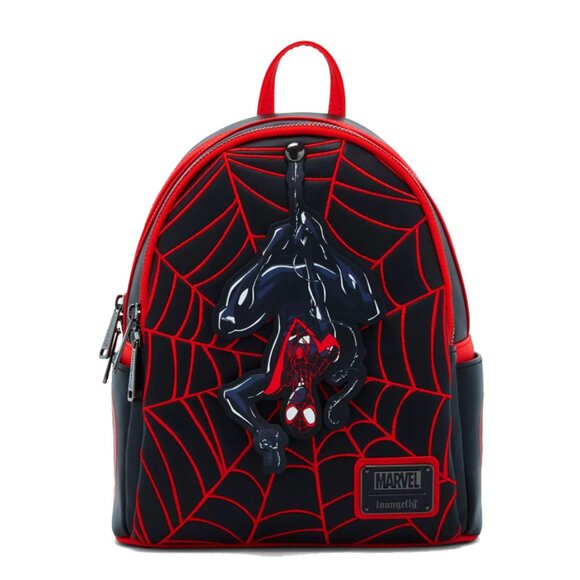 Loungefly Marvel Spider-Man Miles Morales Swinging Web Mini Backpack - Picture 1 of 4
